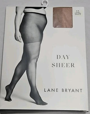 Pantimedias Lane Bryant Day Suavizantes Transparentes ECRU Talla A/B Plus 12-16 (165-235 lb) Foto 1 de 4