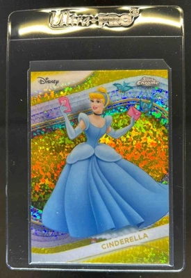 2025 Topps Chrome Disney Cinderella Yellow Mini Diamonds Refractor #75 - Image 1 of 2