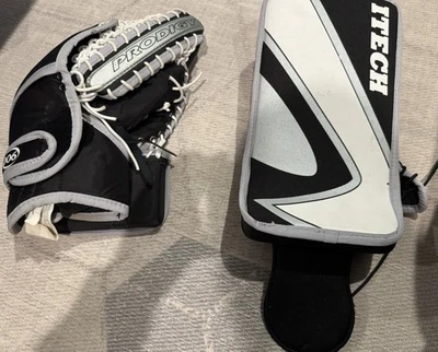 ITECH Prodigy 900 Hockey Goalie Catch Glove Left And Blocker Right - Size Small - Image 1 of 4