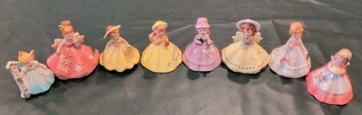 Lote De Colección De 8 Josef Originales Flor Niñas Flor Alrededor 4" ¡¡Muy Bonito!!! Foto 1 de 4
