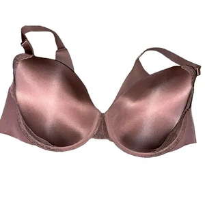 Soma bra 38D Vanishing lace trim taupe brown padded 360 Perfect Coverage - Picture 1 of 7