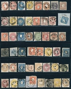 1850-1867 Austria mixed quality stamps with Hungarian postmarks - Bild 1 von 4