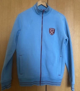 Giacca tuta “WEST HAM UNITED FC” ⚒️ blu cielo bordo chiaro taglia small 40” - Foto 1 di 16