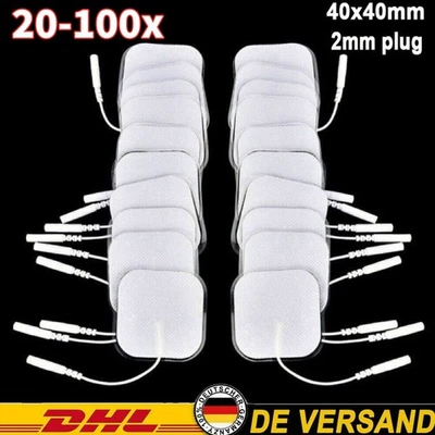 BLINGBIN 20-100x TENS Elektroden Pads Selbstklebend 4cmx4cm Für TENS EMS Reizstrom Gerät