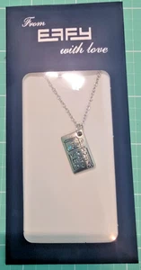 NEU EAFY Halskette mit Shopping Charm mit blauem Stein - Bild 1 von 4