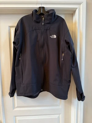North Face Jacket Mens Apex Size XL Black Softshell Full Zip - Image 1 of 4