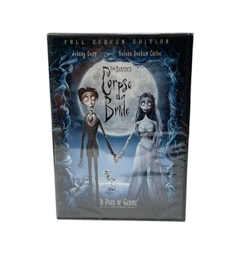 Tim Burton’s Corpse Bride DVD Full Screen Edition 2005 NEW Sealed - Imagem 1 de 4