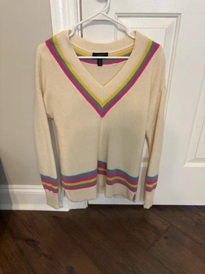 Suéter de Cachemira Y2K Charter Club De Colección Dinero Antiguo Country Club Lujo Cuello en V S Foto 1 de 4