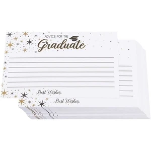60 Pack Bulk Graduation Advice Cards for the Grad Party & Ceremony, 4x6 Inch - Picture 1 of 7