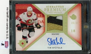 2020-21 Ultimate Collection Rookie Signature Patch Autographs Tim Stutzle 35/35 - Picture 1 of 1