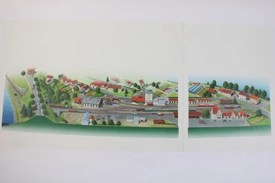 Ivo Cordes Originalzeichnung/Schaubild Modelleisenbahn Wasserburg/Inn (G12) - Bild 1 von 4