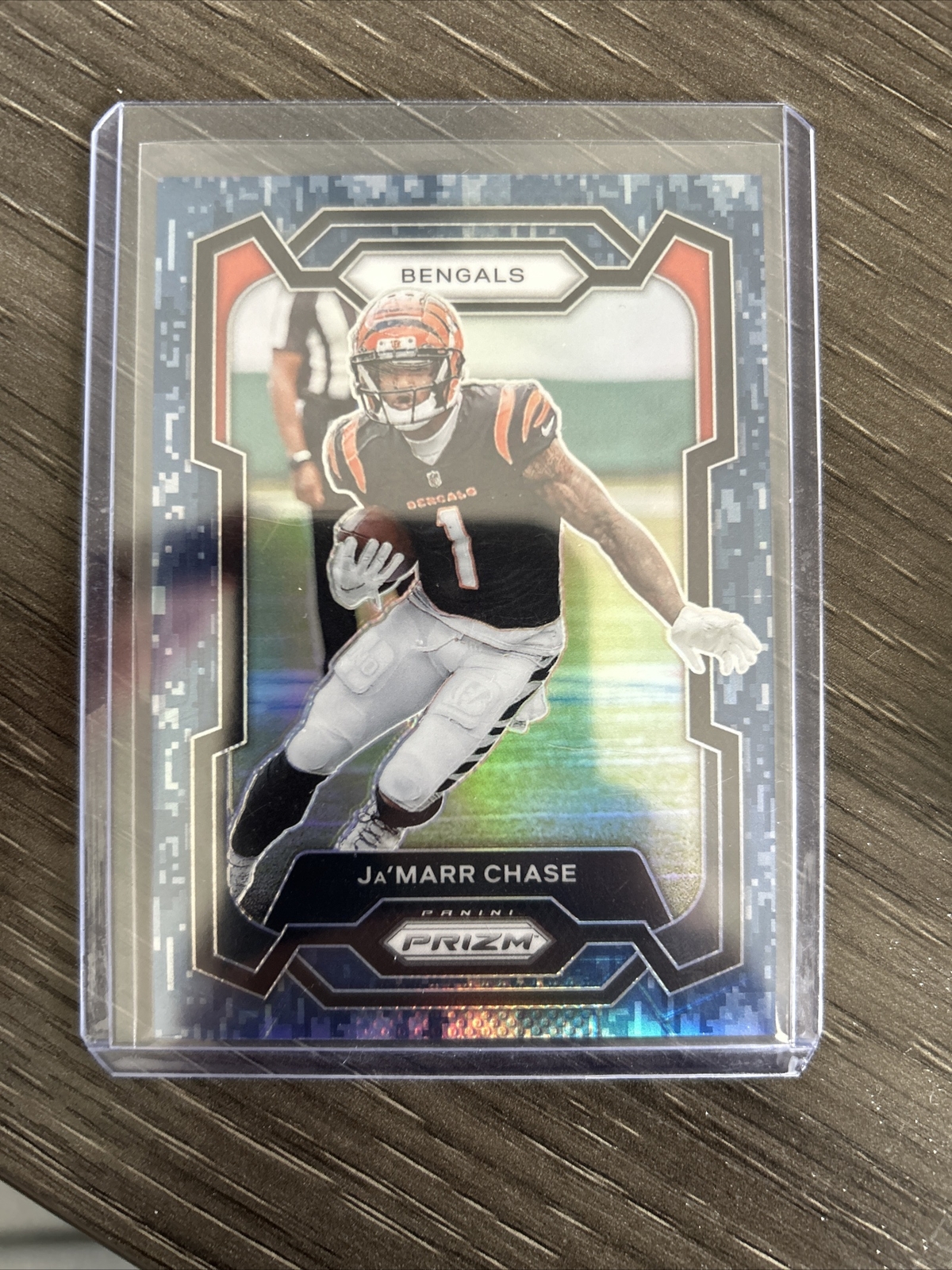 2023 Panini Prizm Ja’Marr Chase /25 Navy Camo Vikings #56