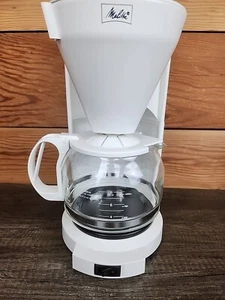 Mellitta White Electric Coffee Maker 10 Cup~ Simple To Use On/Off Switch USA - Picture 1 of 7