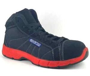 Sparco Challenge-H S3 SRC UK 5 EU 38 Black Red Safety Mechanics Boots Shoes - Picture 1 of 12