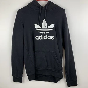 Adidas Small Hooded Sweatshirt Black Small Adult Size Hoodie - Picture 1 of 17