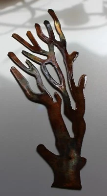 Coral Branch - Metal Wall Art - Copper 10" x 4" - Image 1 of 2