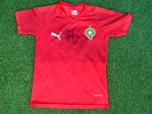 Maillot MAROC signed signé ACHRAF HAKIMI foot ultras - Bild 1 von 3
