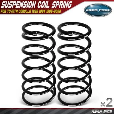 2x Coil Springs for Toyota Corolla 1993-2002 L4 1.6L L4 1.8L Rear Left & Right - Image 1 of 4