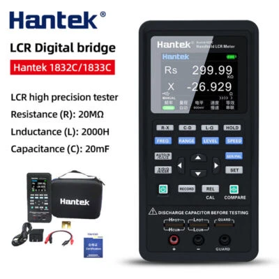Hantek Digital Handheld LCR Meter Inductance Capacitance Resistance Tester Auto - Image 1 of 4