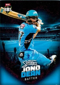2017 2018 ADELAIDE STRIKERS BBL Cricket Card JONO DEAN - Picture 1 of 2