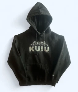 KUIU Hoodie Sweatshirt Mens Medium Black Pullover Logo Fleece Cotton Outdoor - Picture 1 of 6