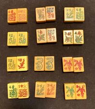 2 Tiles @ Your Choice -Bakelite Vintage Mahjong: - 1-1/4”x7/8”x 7/16”