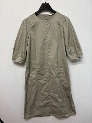 Everlane 女式短袖 Puff Midi 连衣裙 XL 码 X 大号 Sage C005 -11 — 第 1/4 张图片