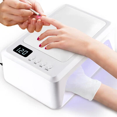72W Professional UV/LED Nail Lamp for Gel Polish Curing, Fast Drying 30s - Image 1 of 4