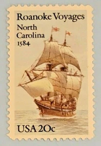 Scott 2093 - Roanoke Voyages, North Carolina - 20c postfrisch 1984 - unbenutzt postfrisch - Bild 1 von 1