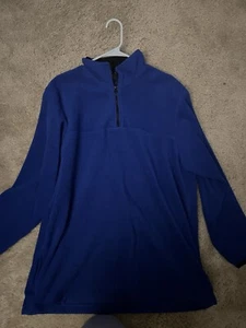 VINTAGE OLYMPIC BLUE OLYMPICS QUARTER ZIP - Picture 1 of 3