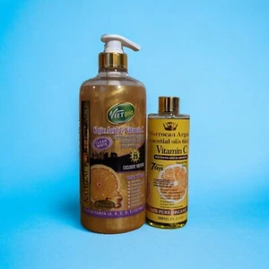 Veet Gold Kojic Vitamin C Shower Bath With Morrocan Argan Vitamin C Oil - Picture 1 of 4