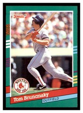1991 Donruss #513 TOM BRUNANSKY Boston Red Sox ~D4M
