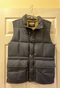 J Crew nordische marineblaue hellbraune gefütterte Weste mit Primaloft (UVP: 198 $) Taschen Reißverschluss Größe S - Bild 1 von 9