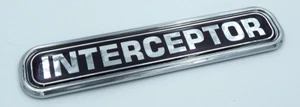 INTERCEPTOR police Chrome Emblem 3D auto Decal car bike boat 5.3" - Foto 1 di 3