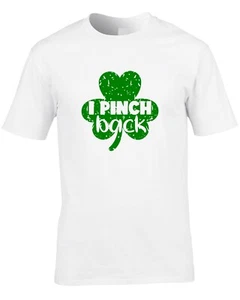 I Pinch Back T-Shirt Leprechaun Funny St Patricks Day Irish Mens Womens Kids - Picture 1 of 7