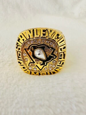 Anillo de campeonato Pittsburgh Penguins Stanley Cup 1991 18k GP, 🇺🇸 ENVÍO Foto 1 de 3