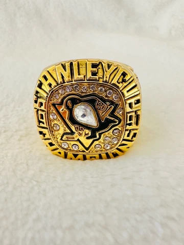 1991 Pittsburgh Penguins  Stanley Cup 18k GP Championship Ring, 🇺🇸 SHIP Cover