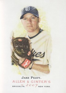 2007 Topps Allen & Ginter Baseball #295 Jake Peavy San Diego Padres