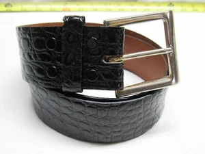 CATHERINE DIAL EASLEY Size Large Black Leather BELT - Picture 1 of 9