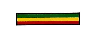 FLAGGE Rasta Reggae PATCH AUFNÄHER PATCH BESTICKT Rucksack RACING MOTORRAD Militär - Bild 1 von 1
