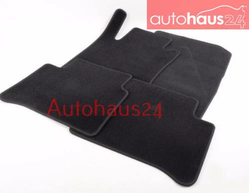 MERCEDES-BENZ W211 E CLASS CONJUNTO DE TAPETES DE ASSOALHO ACARPETADOS DE VELUDO NOVO 03-09 GENUÍNO - Imagem 1 de 1
