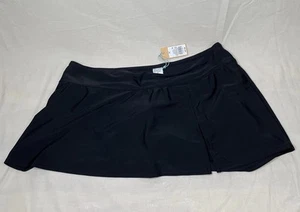 Kona Sol Black Swim Skirt Womans Size 3X Bathing Suit “Skirtkini” Swimwear - Picture 1 of 12