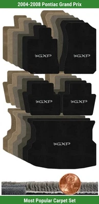 Juego de alfombrillas Ultimat personalizadas para Pontiac Grand Prix '04-08 con logotipo (5 piezas) #WQS Foto 1 de 4