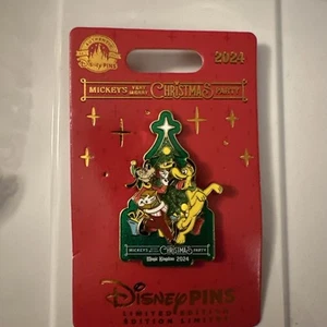 2024 Disney Parks Mickey’s Very Merry Christmas Party Pluto & Goofy LE MK Pin - Bild 1 von 2