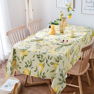 Durable Waterproof PVC Rectangular Tablecloth for Dining Table Home Decor - Image 1 of 4