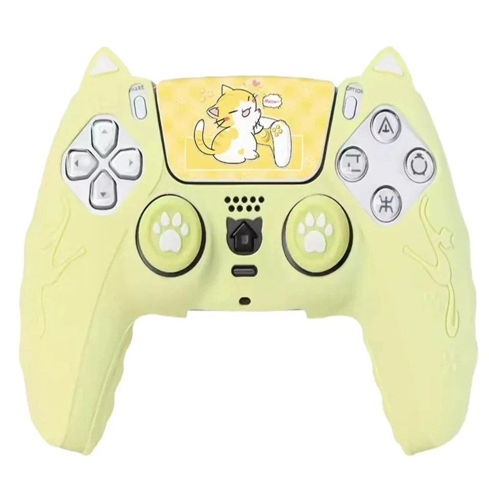 PS5 DualSense Controller Silicone Skin Grip Cover | Kawaii Cat Paw All 8 Colors! - Image 1 of 4