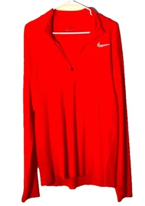 Nike Golf Therma Mock Neck 1/4 Zip Long Sleeve Shirt Men's Size XL Orange - Picture 1 of 6