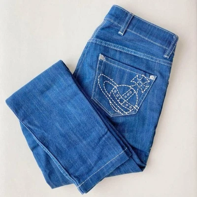 Vivienne Westwood Denim Azul Talla 1 Bordado Orbe Foto 1 de 4