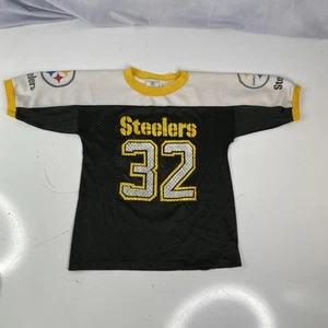 Vintage 70s Sears Pittsburgh Steelers Youth Size 14/16 #32 Franco Harris Jersey - Picture 1 of 8