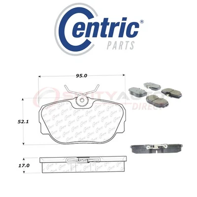 Centric Posi Quiet Ceramic Brake Pads w Shims for 1991 BMW 318is 1.8L L4 - ch Foto 1 de 4